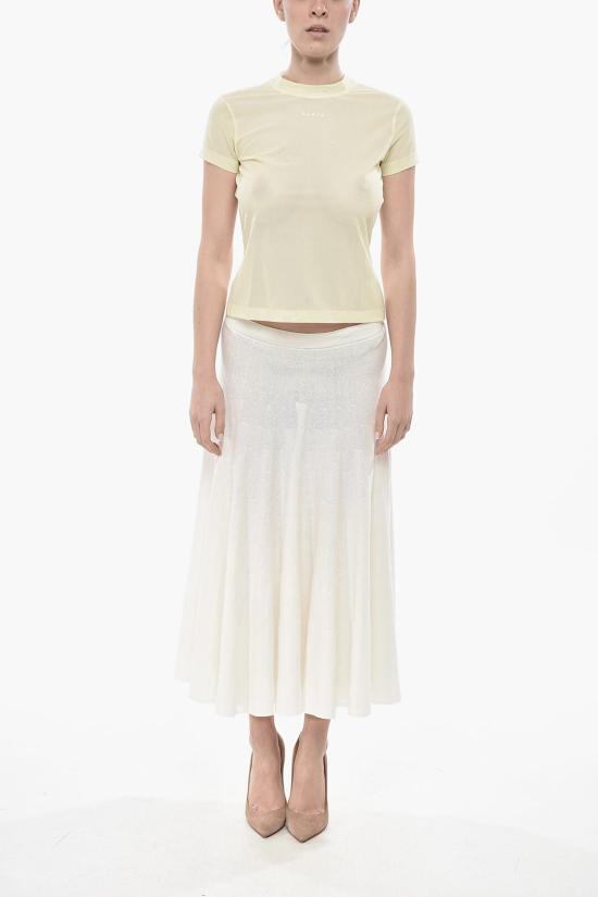  알라이아 반팔 티셔츠 AA9H04405T588 239 Yellow - ALAIA
