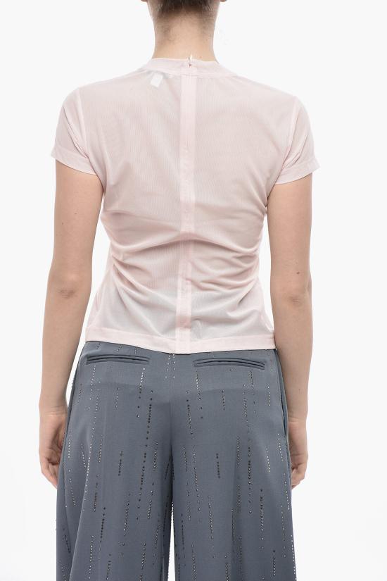  알라이아 반팔 티셔츠 AA9H04405T588 453 Pink - ALAIA