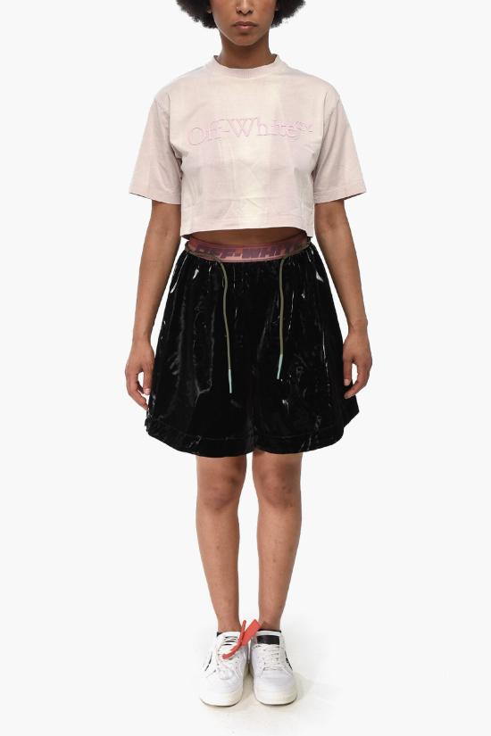  오프화이트 반팔 티셔츠 OWAA081S24JER0023636 Pink - OFF WHITE