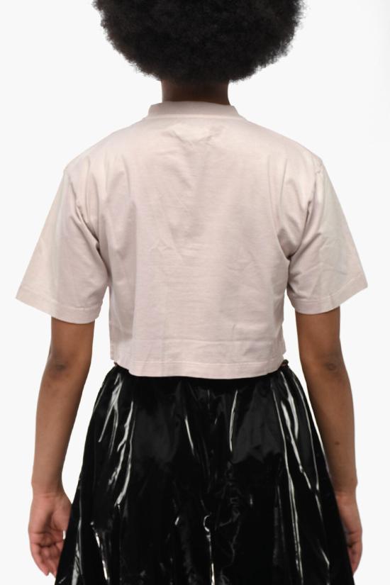  오프화이트 반팔 티셔츠 OWAA081S24JER0023636 Pink - OFF WHITE
