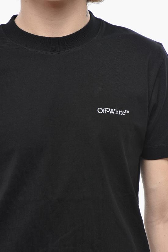  오프화이트 반팔 티셔츠 OMAA027F23JER0101001 Black - OFF WHITE