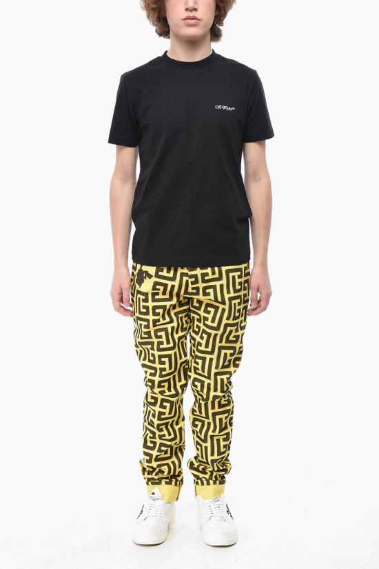  오프화이트 반팔 티셔츠 OMAA027F23JER0101001 Black - OFF WHITE