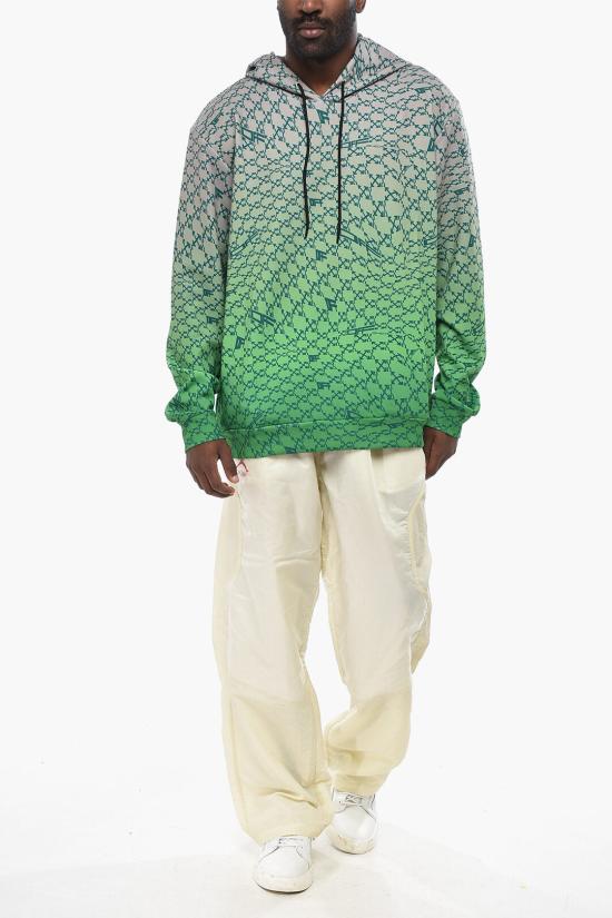  오프화이트 후드 티셔츠 OMVE011F22FAB0015055 Green - OFF WHITE