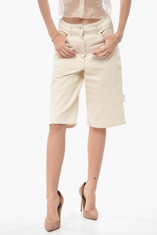  오프화이트 숏팬츠 OWYC005F21DEN0030100 Beige