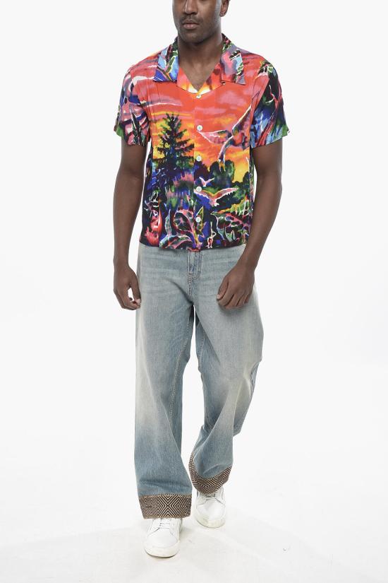  브레인데드 반팔 셔츠 T04001853RDRED Multicolor - BRAIN DEAD