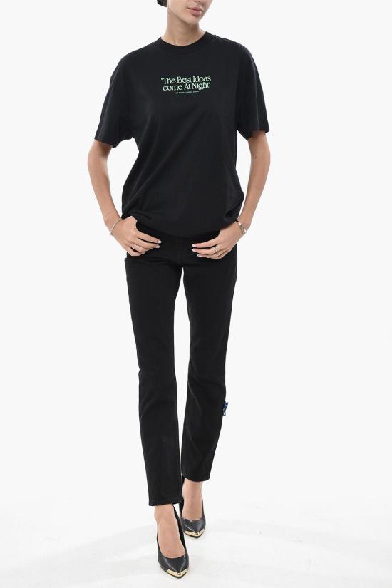  오프화이트 반팔 티셔츠 OWAA089F23JER0171055 Black - OFF WHITE