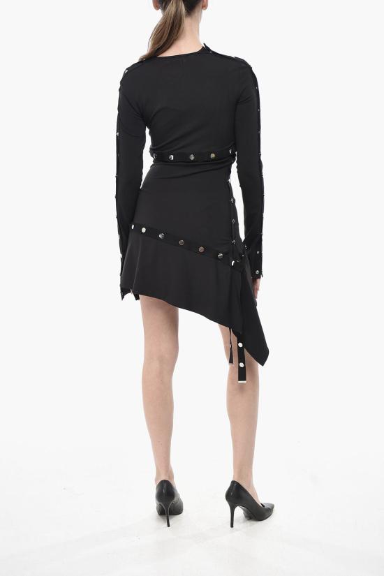  디 아티코 숏 원피스 241WCA273 A014 100 Black - THE ATTICO