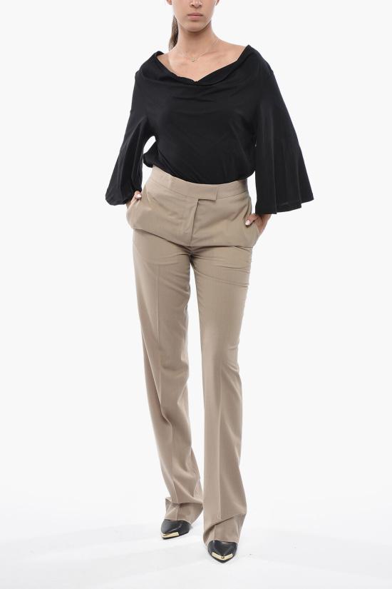  살바토레 페라가모 스트레이트 팬츠 13F923 P 775854 DARK SAND Beige - SALVATORE FERRAGAMO