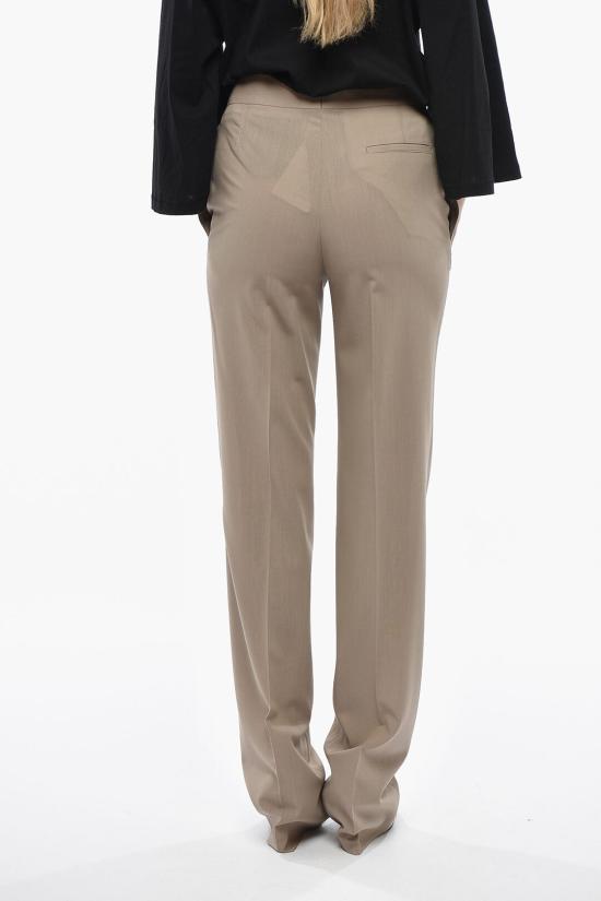  살바토레 페라가모 스트레이트 팬츠 13F923 P 775854 DARK SAND Beige - SALVATORE FERRAGAMO