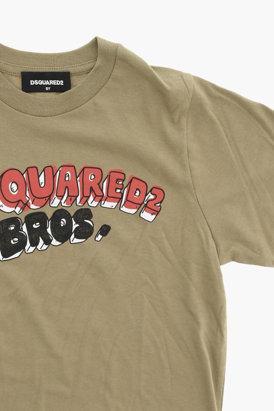  [키즈] 디스퀘어드2 티셔츠 DQ2468 D004G DQ719 Beige - DSQUARED2