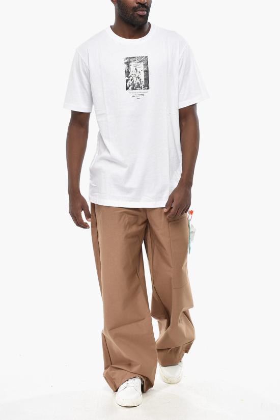  오프화이트 반팔 티셔츠 OMAA027S23JER0110110 White - OFF WHITE