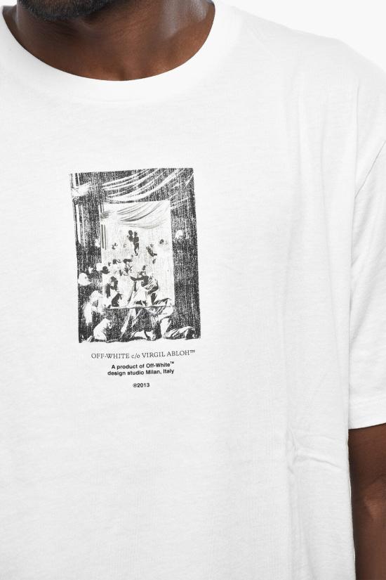  오프화이트 반팔 티셔츠 OMAA027S23JER0110110 White - OFF WHITE