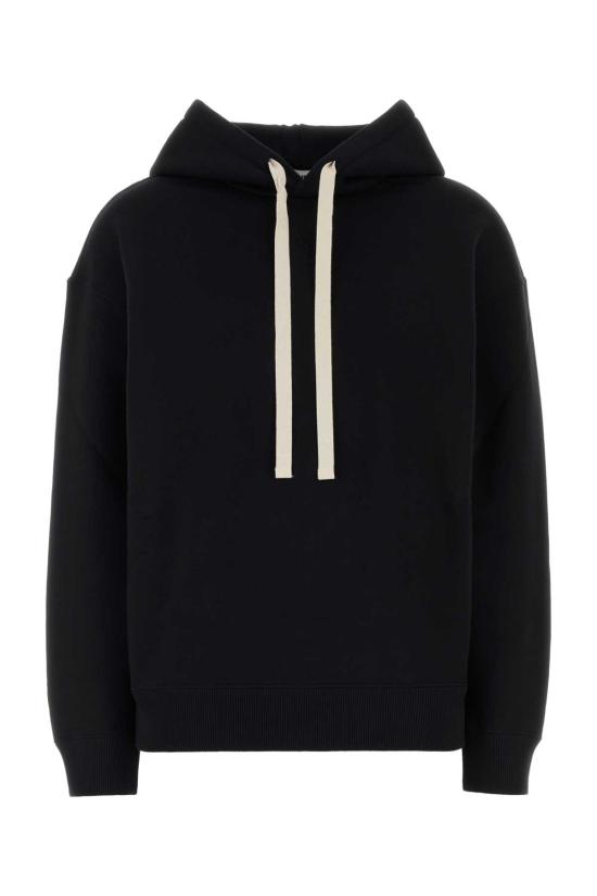 26FW 질샌더 후드 티셔츠 J02GU0123J20128 001 Black