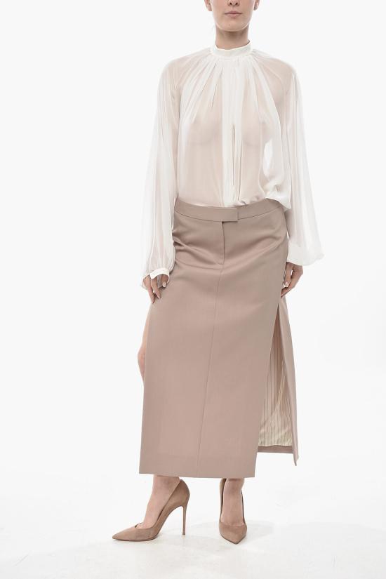  디 아티코 롱 스커트 241WCS186 W046 198 Pink - THE ATTICO