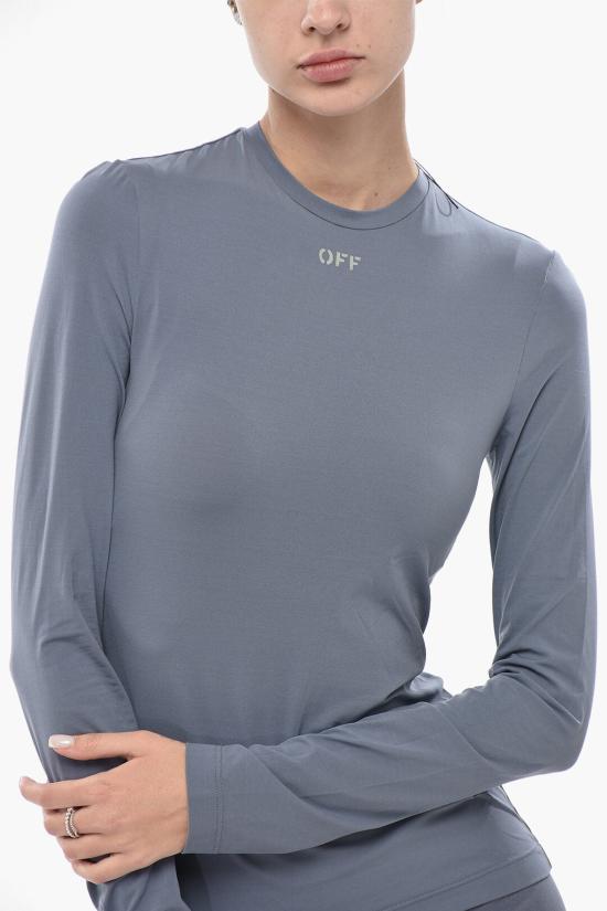  오프화이트 탑 OWAD136F21JER0020605 Gray - OFF WHITE
