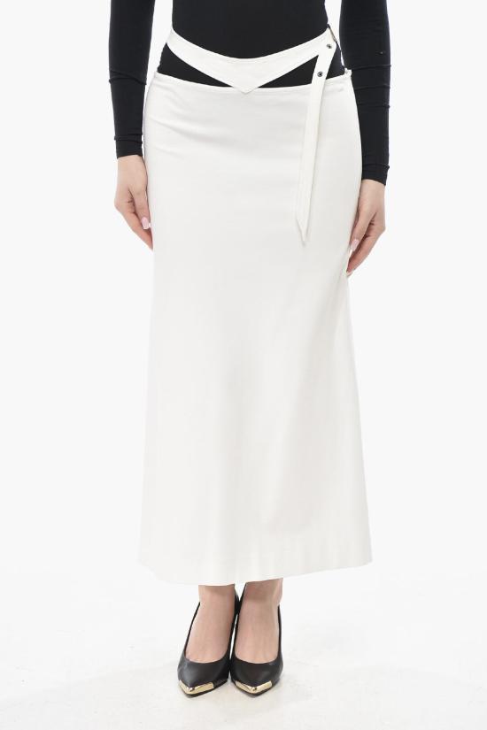  디 아티코 롱 스커트 241WCS195 RY02 001 White