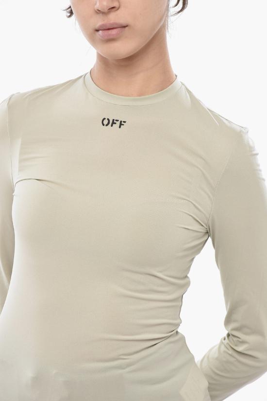  오프화이트 탑 OWAD136F21JER0020510 Beige - OFF WHITE