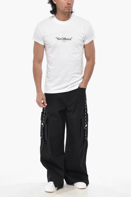  오프화이트 반팔 티셔츠 OMAA162F23JER0040110 White - OFF WHITE