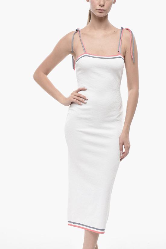 펜디 롱 원피스 FZDB45 ANZE F0ZNM White - FENDI