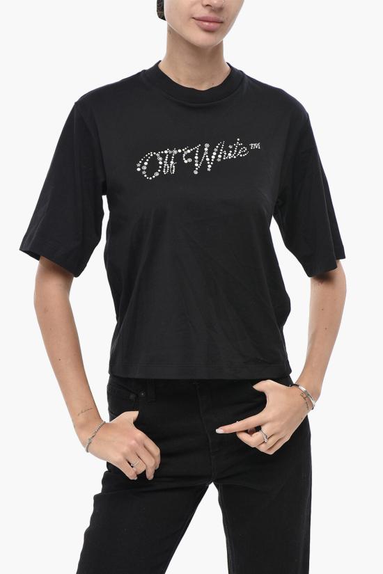  오프화이트 반팔 티셔츠 OWAA124F24JER0051001 Black