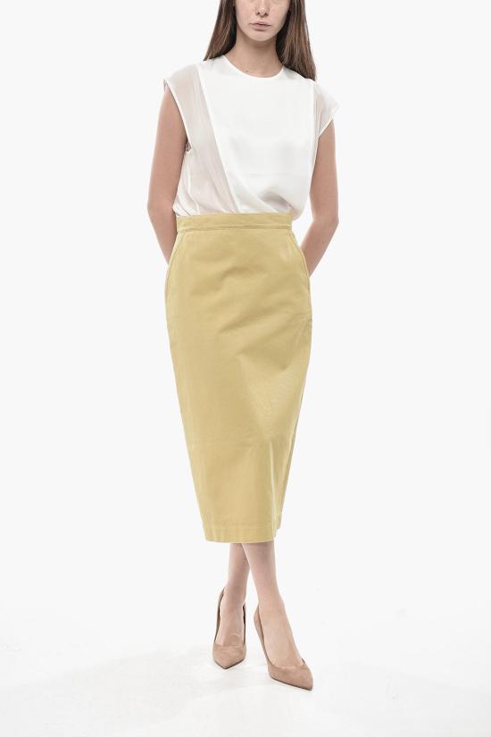  막스마라 롱 스커트 DENVERCO 019 Yellow - MAX MARA