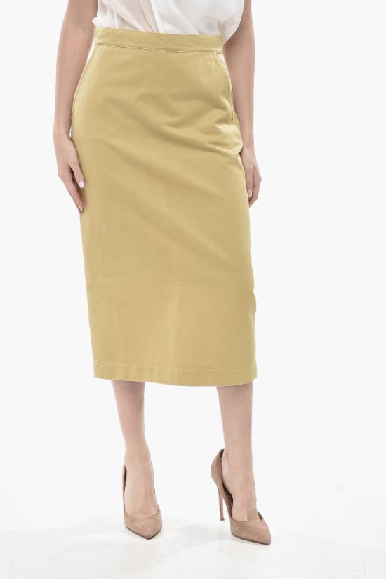  막스마라 롱 스커트 DENVERCO 019 Yellow