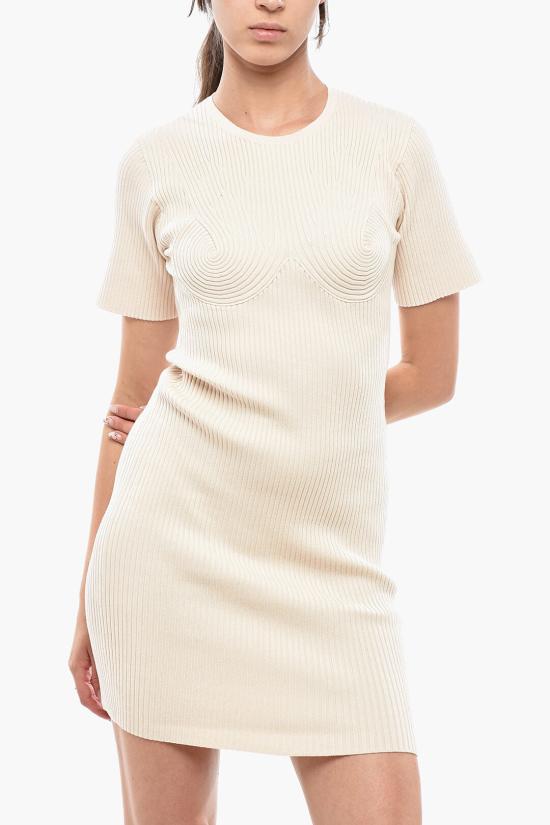  스텔라 맥카트니 미디 원피스 602962S22459561 Beige - STELLA MCCARTNEY