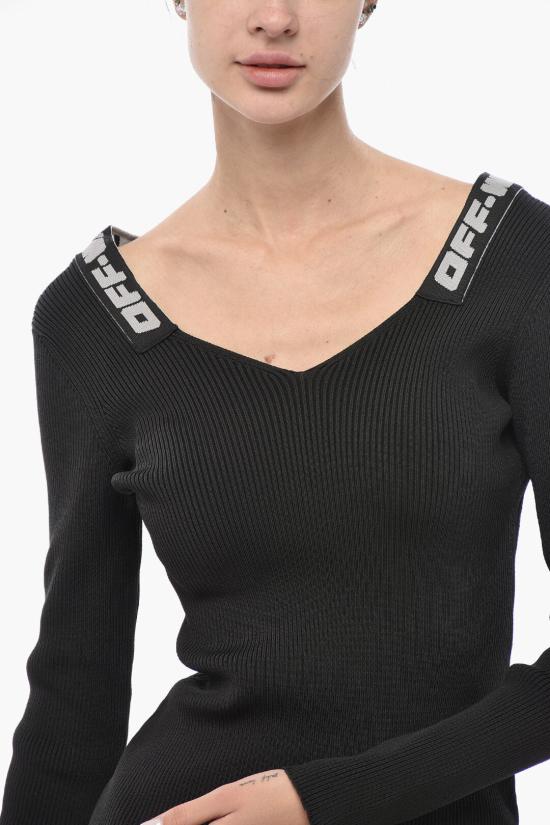  오프화이트 숏 원피스 OWHI052C99KNI0011009 Black - OFF WHITE