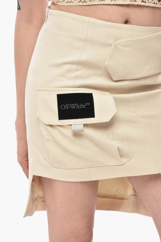  오프화이트 숏 스커트 OWCY001S23FAB0011700 - OFF WHITE