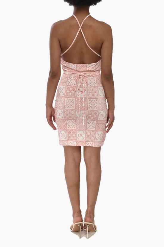  오프화이트 숏 원피스 OWDB497G23FAB0013301 Pink - OFF WHITE