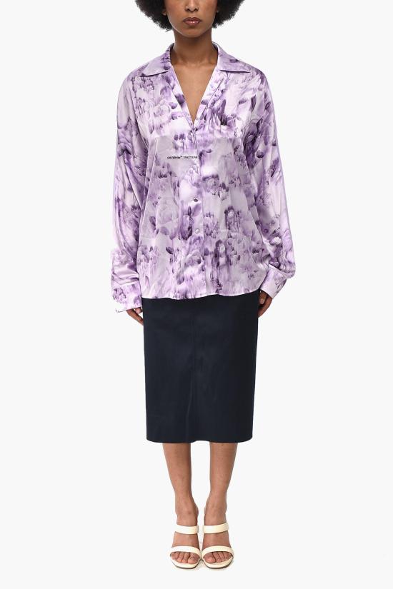  오프화이트 셔츠 OWGA099F22FAB0033535 Violet - OFF WHITE