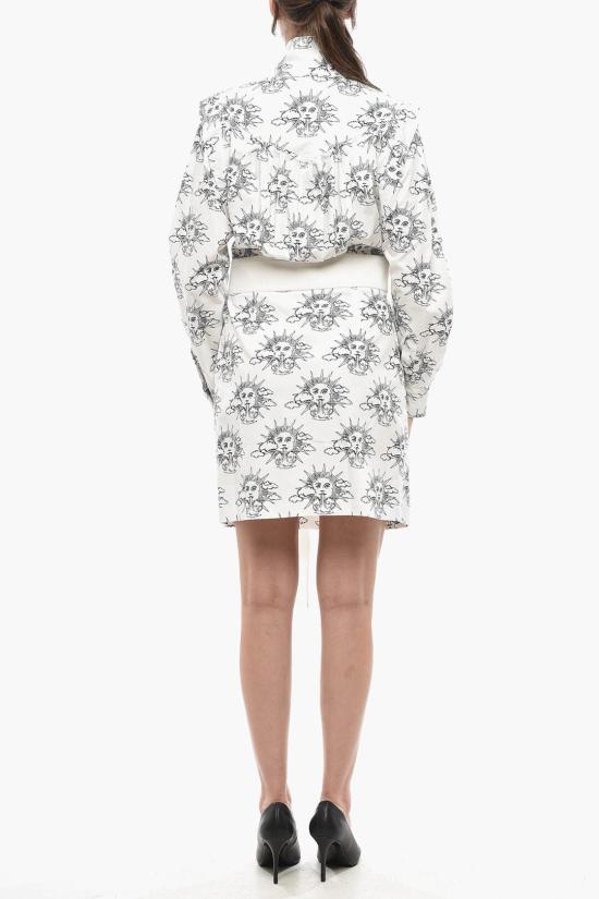  스텔라 맥카트니 미디 원피스 600564SOA191000 Black White - STELLA MCCARTNEY