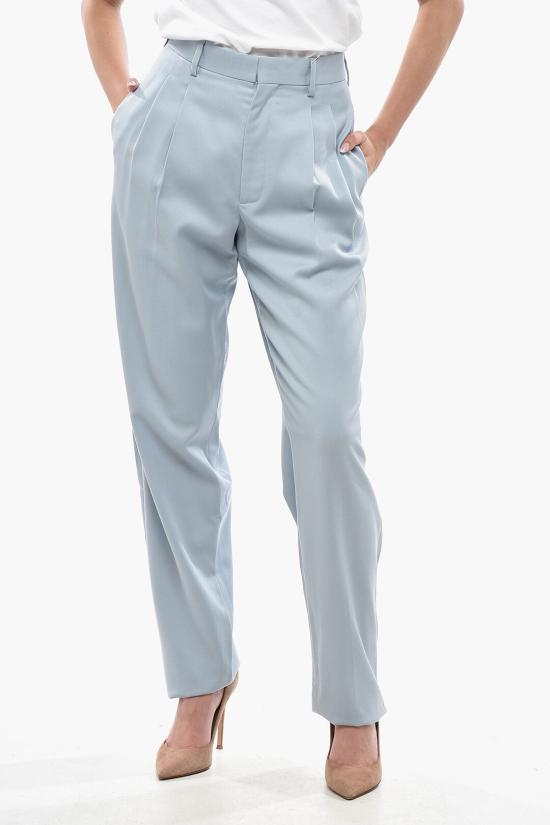  스텔라 맥카트니 스트레이트 팬츠 583642SPA034701 Light blue