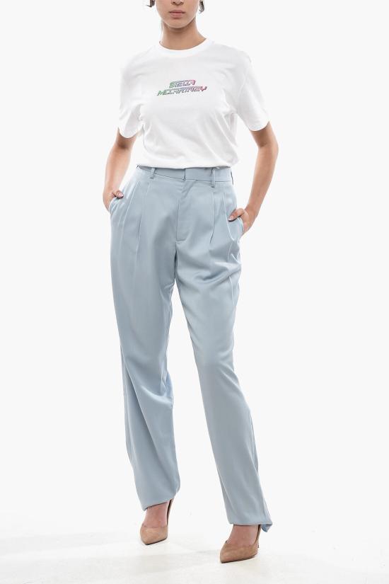  스텔라 맥카트니 스트레이트 팬츠 583642SPA034701 Light blue - STELLA MCCARTNEY