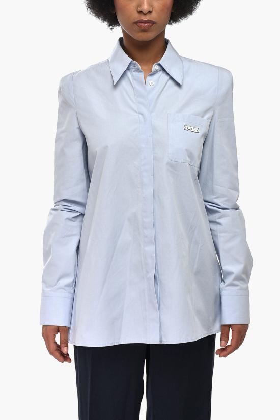  오프화이트 셔츠 OWGA094S21FAB0014000 Light blue