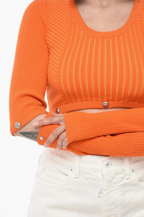  오프화이트 스웨터 OWHE064F21KNI0012018 Orange - OFF WHITE