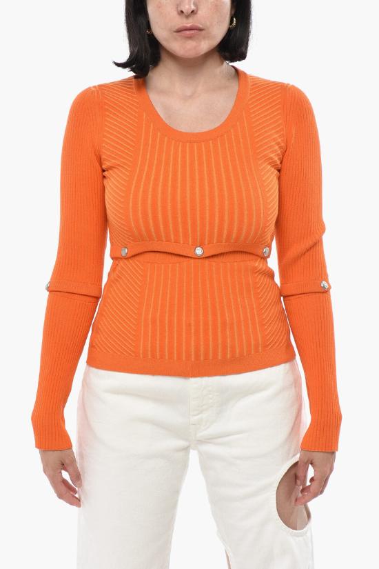  오프화이트 스웨터 OWHE064F21KNI0012018 Orange