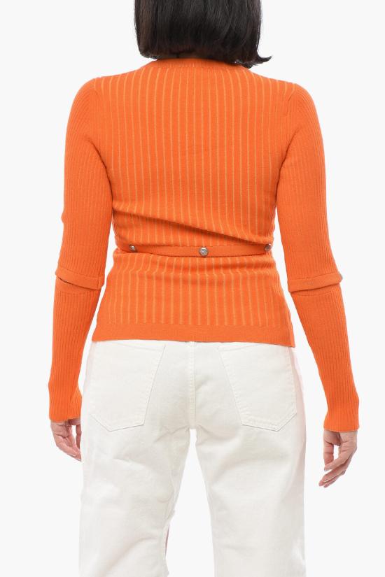  오프화이트 스웨터 OWHE064F21KNI0012018 Orange - OFF WHITE