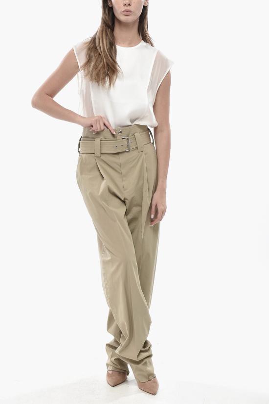  보테가베네타 스트레이트 팬츠 815456VA5Y09733 Beige - BOTTEGA VENETA
