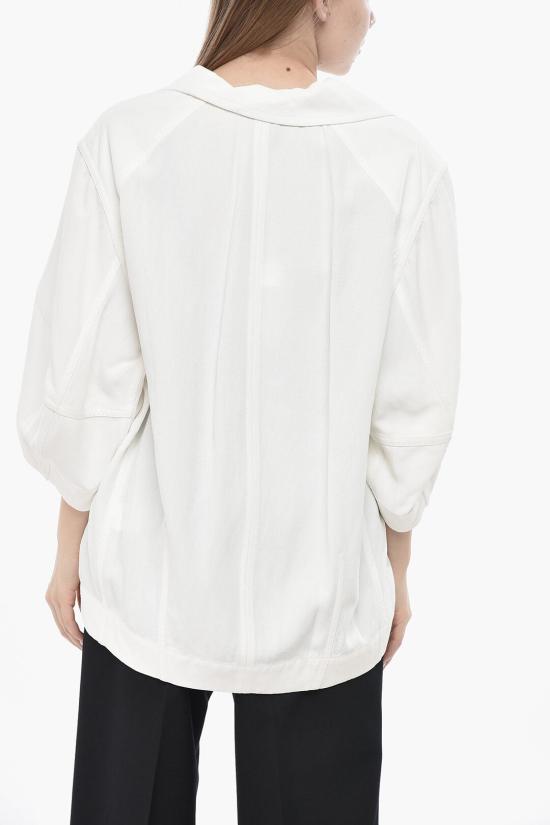  보테가베네타 셔츠 832907V3OZ0 9071 White - BOTTEGA VENETA