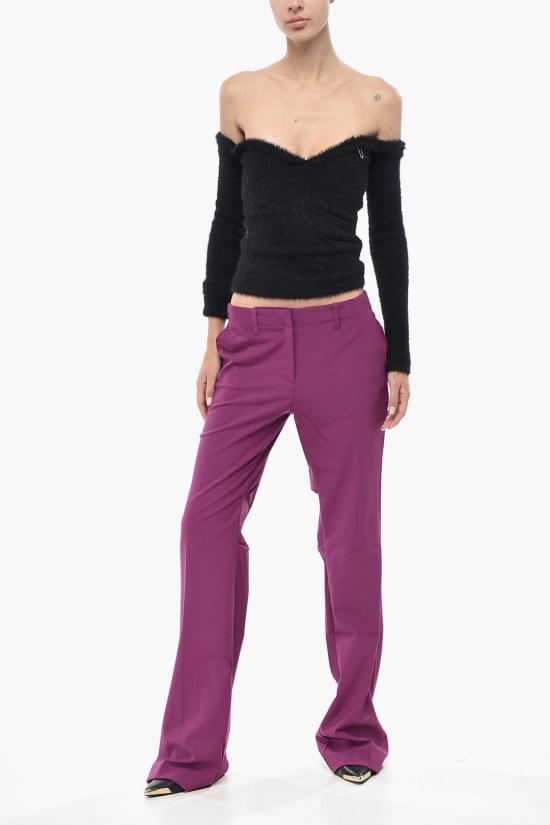  오프화이트 스트레이트 팬츠 OWCA161F22FAB0023200 Violet - OFF WHITE