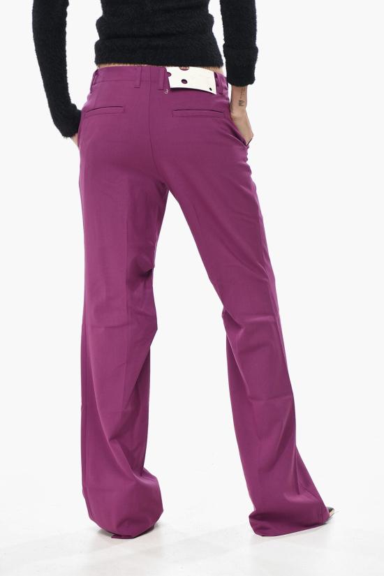  오프화이트 스트레이트 팬츠 OWCA161F22FAB0023200 Violet - OFF WHITE