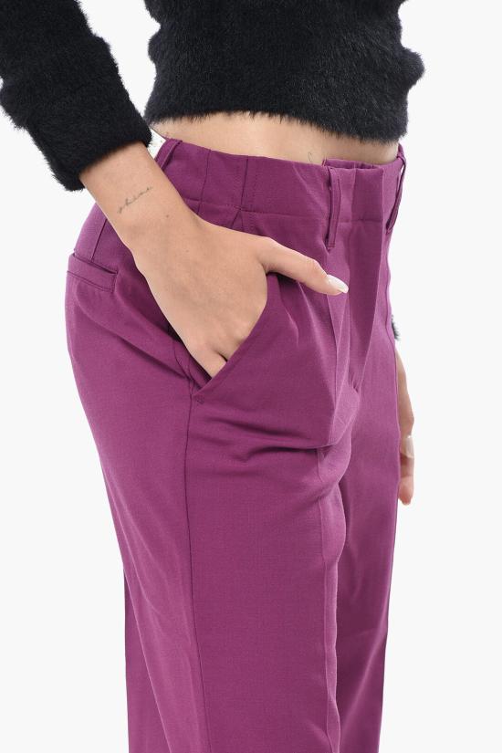  오프화이트 스트레이트 팬츠 OWCA161F22FAB0023200 Violet - OFF WHITE