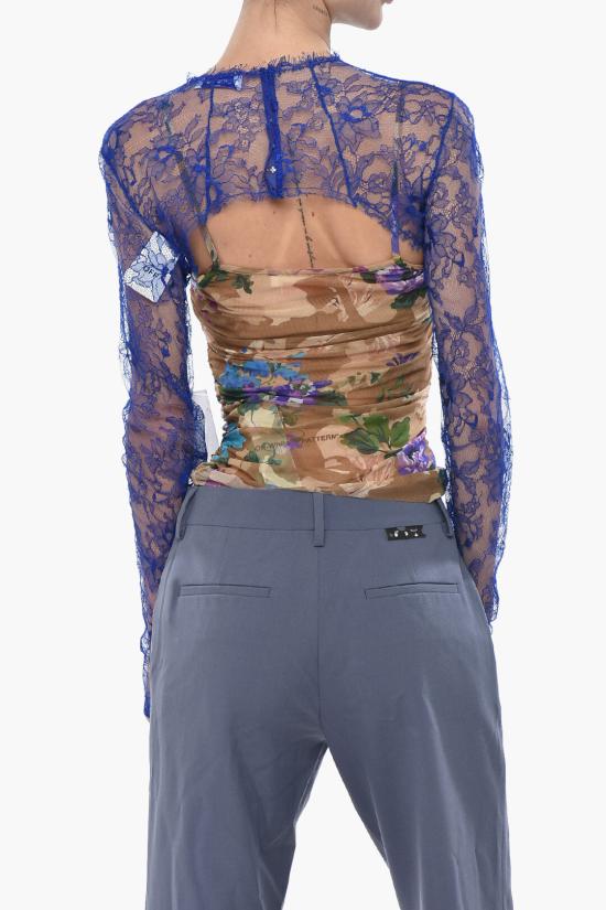  오프화이트 긴팔 티셔츠 OWAD230S23FAB0014545 Blue - OFF WHITE