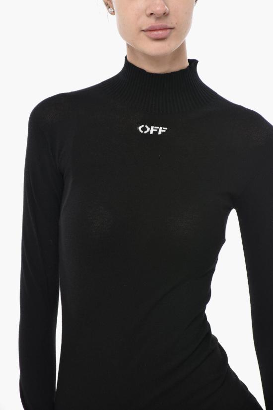  오프화이트 숏 원피스 OWHI096C99KNI0011001 Black - OFF WHITE