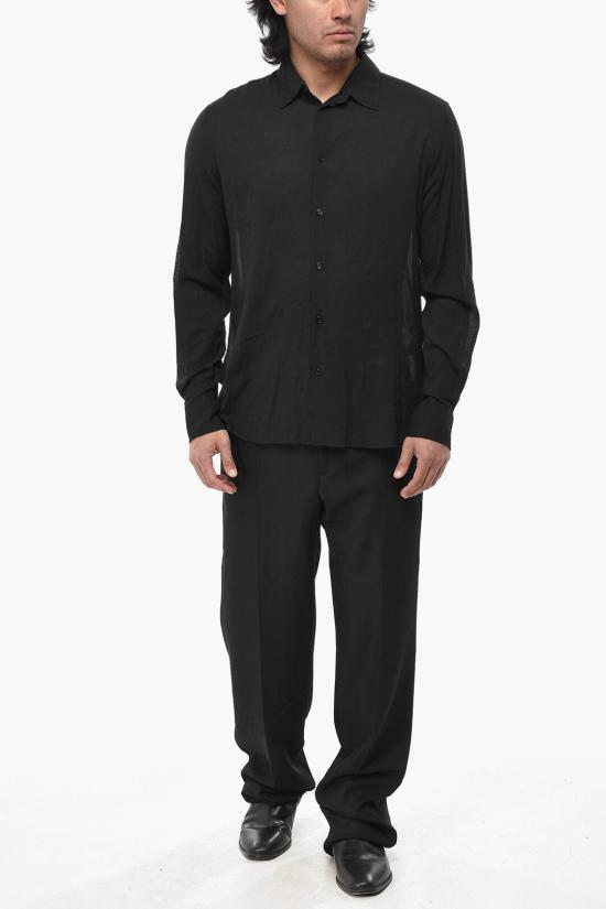  오프화이트 긴팔 셔츠 OMGE024F23FAB0031010 Black - OFF WHITE