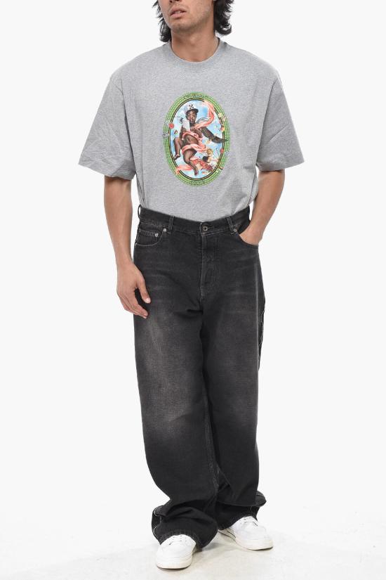  오프화이트 데님 팬츠 OMYA180F23DEN0050900 Black - OFF WHITE