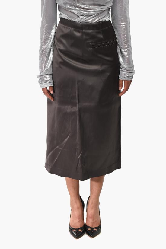  오프화이트 롱 스커트 OWCC148F22FAB0011000 Brown