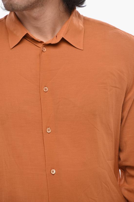  오프화이트 긴팔 셔츠 OMGE024F23FAB0032727 Orange - OFF WHITE