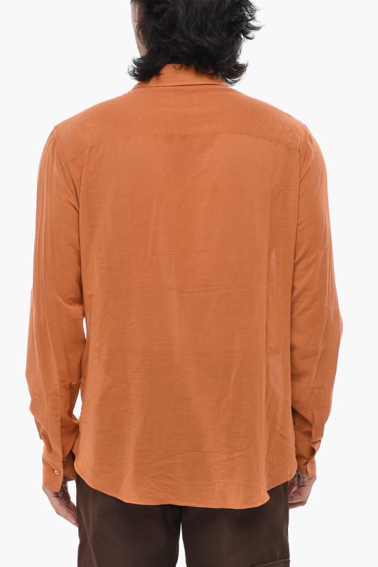  오프화이트 긴팔 셔츠 OMGE024F23FAB0032727 Orange - OFF WHITE